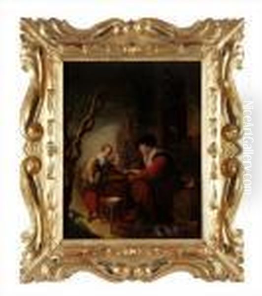 The Quack Oil Painting by Gerrit Dou