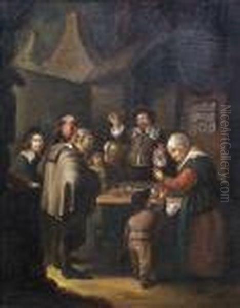 Die Vorfuhrung Des Quacksalbers Oil Painting by Gerrit Dou