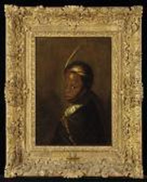 Portrait D'un Jeune Garcon Noir Oil Painting by Gerrit Dou