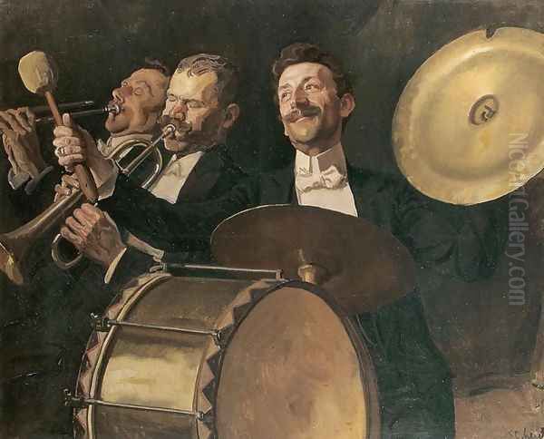 Fanfare - Serenade Oil Painting by Stanislaw Lentz