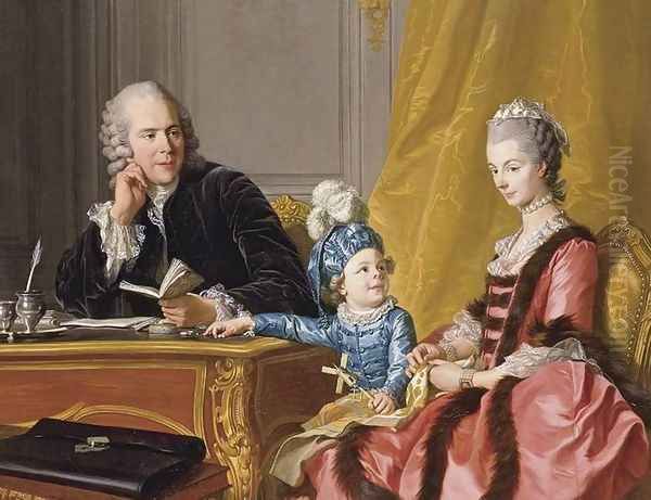 The Devin Family 1767 Oil Painting by Louis Michel van Loo