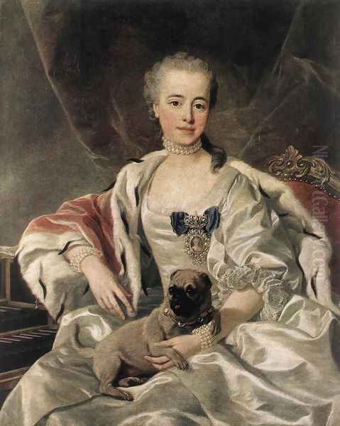 Portrait of Catherina Golitsyna Oil Painting by Louis Michel van Loo