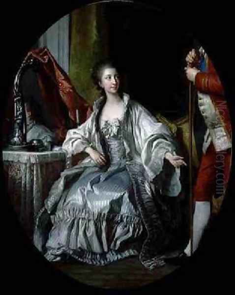 Portrait of the Marquise de Marigny 1769 Oil Painting by Louis Michel van Loo