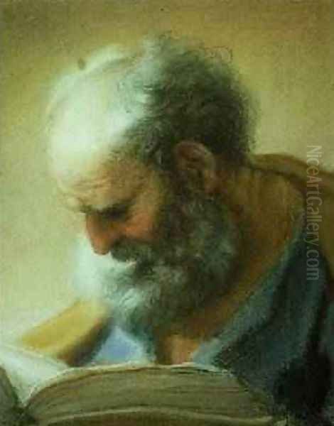 Head of an Apostle Oil Painting by Benedetto Luti