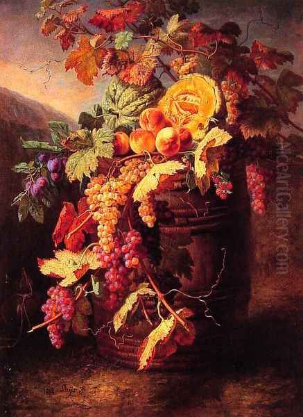 Luscious Fruits Oil Painting by Jean Pierre Lays