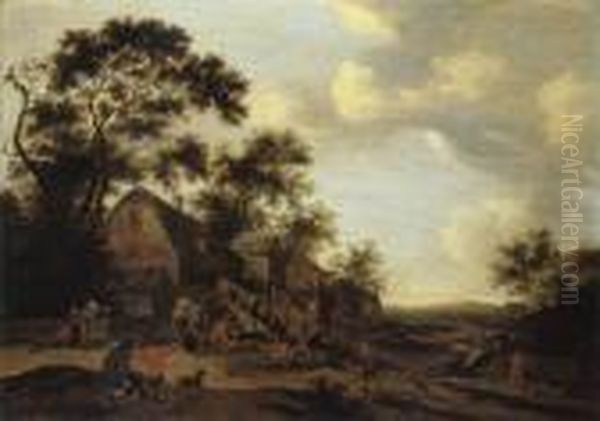 Dorf Oil Painting by Joost Cornelisz. Droochsloot