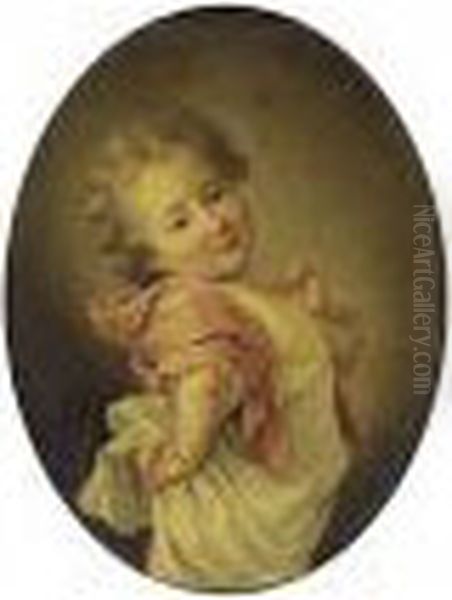 Portrait D'enfant Oil Painting by Francois-Hubert Drouais