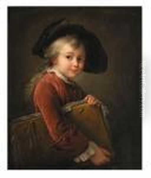 Le Petit Elve Oil Painting by Francois-Hubert Drouais