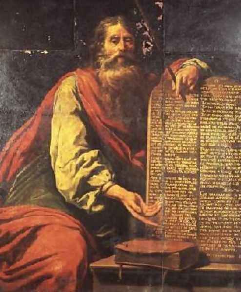 Moses and the Tablets of the Law Oil Painting by Laurent De La Hyre