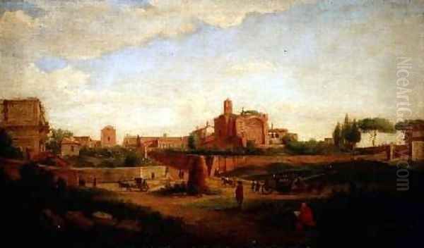 Arlia Evitatino at Colise Rome Oil Painting by Hendrik Frans Van Lint