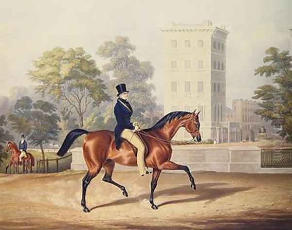 The Marquis of Anglesea on Horseback in Hyde Park Oil Painting by George Henry Laporte