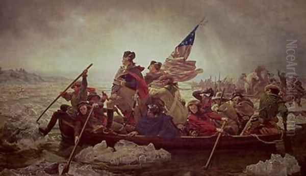 Washington Crossing the Delaware River Oil Painting by Emanuel Gottlieb Leutze