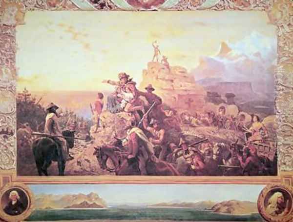 Westward the Course of Empire Takes its Way 1861 Oil Painting by Emanuel Gottlieb Leutze