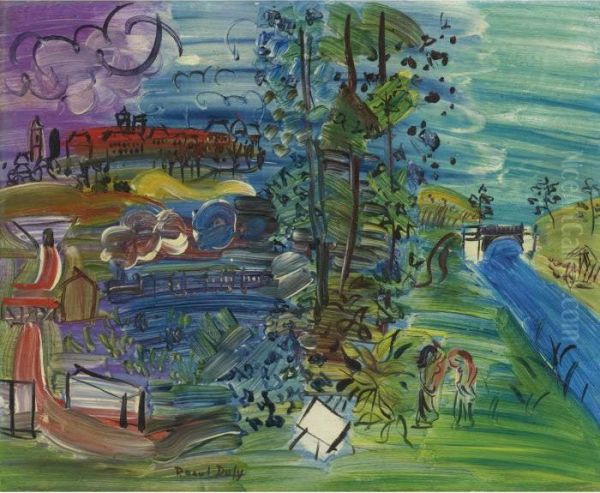 Langres Oil Painting by Raoul Dufy