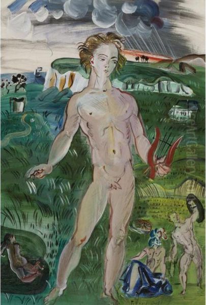 Apollon Oil Painting by Raoul Dufy