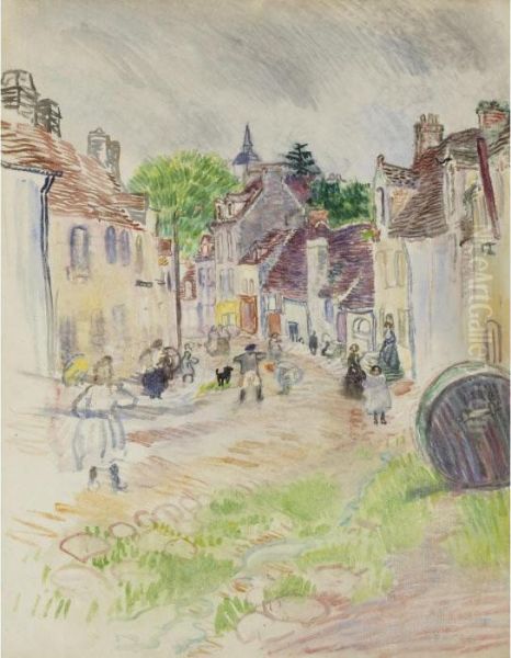 Village De Normandie Oil Painting by Raoul Dufy