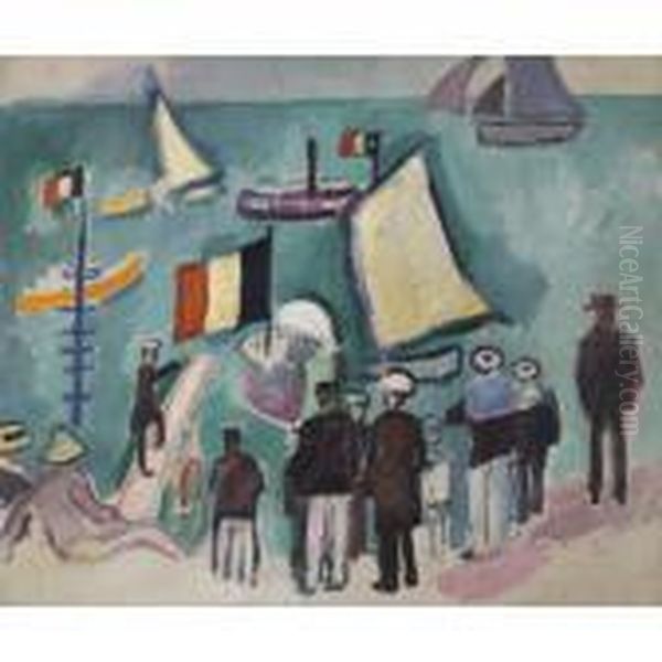 Les Regates Oil Painting by Raoul Dufy