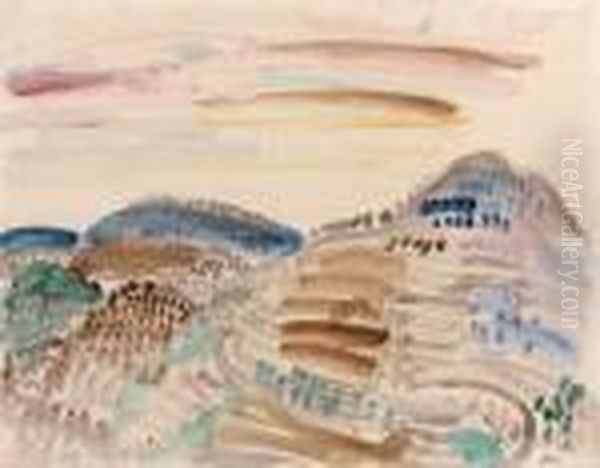 Les Collines Oil Painting by Raoul Dufy