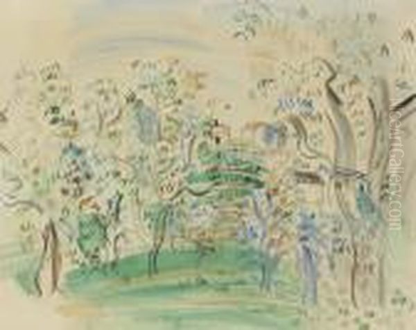 Paysage Dans Le Midi Oil Painting by Raoul Dufy