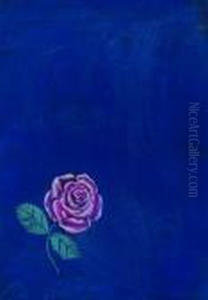 Rose Oil Painting by Raoul Dufy