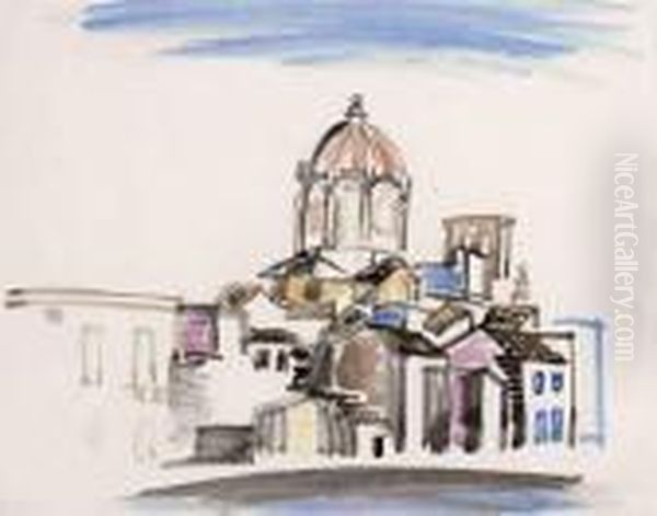 Dufy L'eglise De Syracuse, Italie Oil Painting by Raoul Dufy