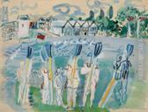 Henley Oil Painting by Raoul Dufy