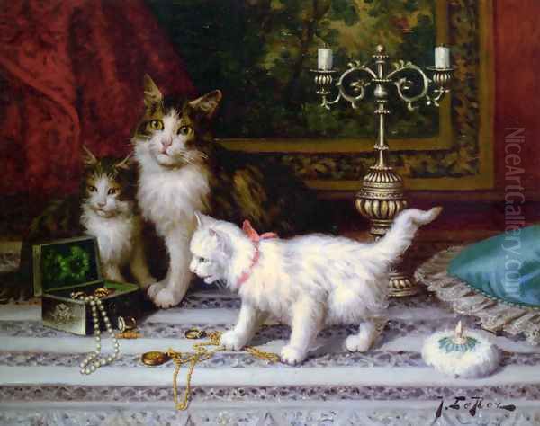 The Jewelry Box Oil Painting by Jules Leroy