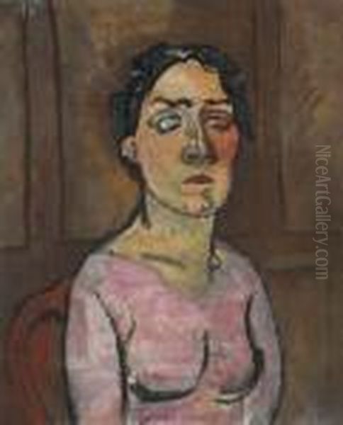 Portrait De Madame Raoul Dufy Oil Painting by Raoul Dufy