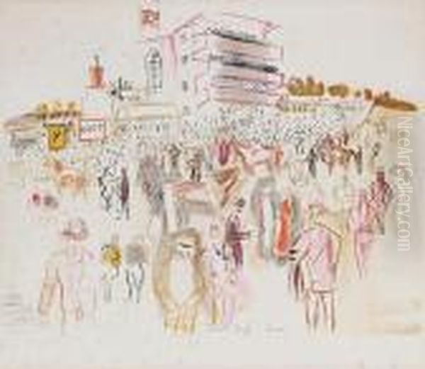 Epsom Oil Painting by Raoul Dufy