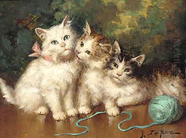 Companions Oil Painting by Jules Leroy