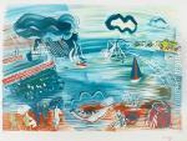 Le Havre Oil Painting by Raoul Dufy