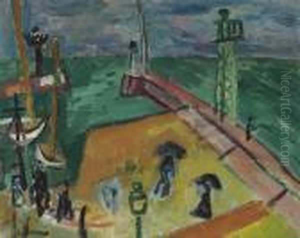 Vue Du Port, Sainte-adresse Oil Painting by Raoul Dufy