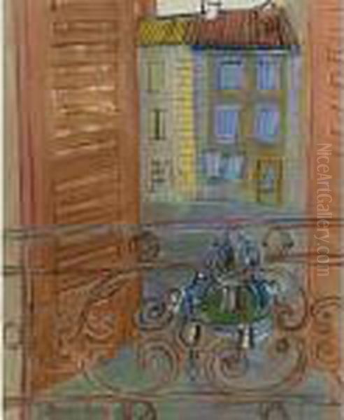 La Fontaine A Aspet Oil Painting by Raoul Dufy