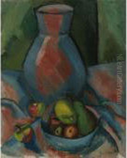 Nature Morte A La Cruche Oil Painting by Raoul Dufy