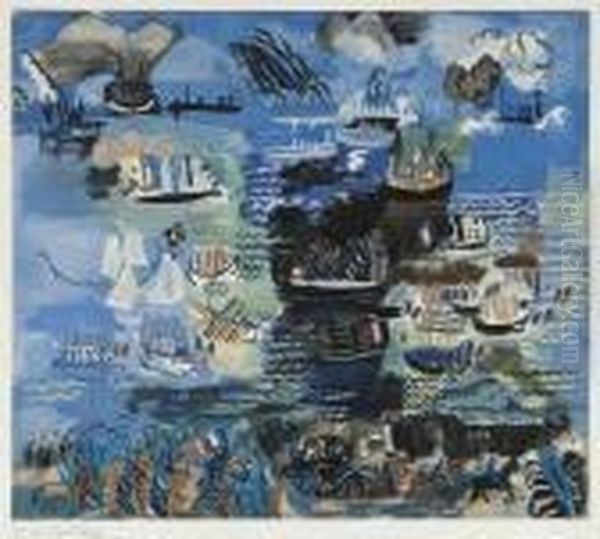 Fete Nautique Oil Painting by Raoul Dufy