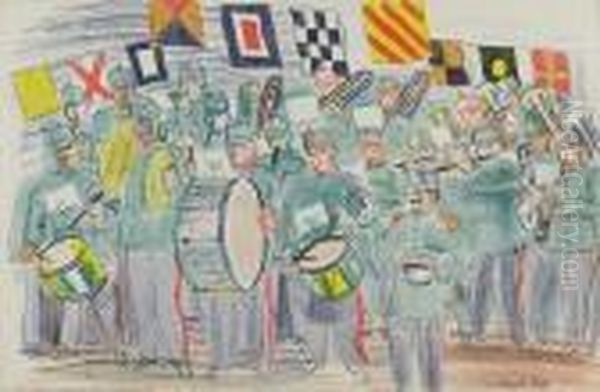 La Fanfare Oil Painting by Raoul Dufy