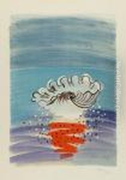 Coquillage Oil Painting by Raoul Dufy