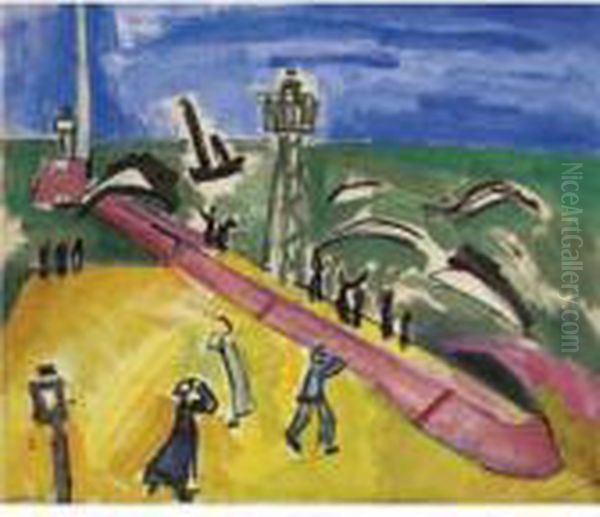 La Jetee De Sainte-adresse Oil Painting by Raoul Dufy