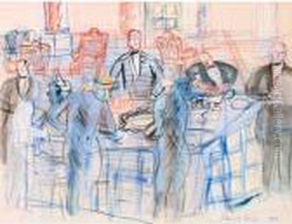 Le Buffet Oil Painting by Raoul Dufy