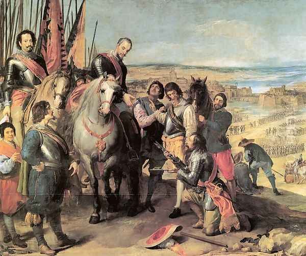 The Surrender of Juliers 1634 Oil Painting by Jusepe Leonardo