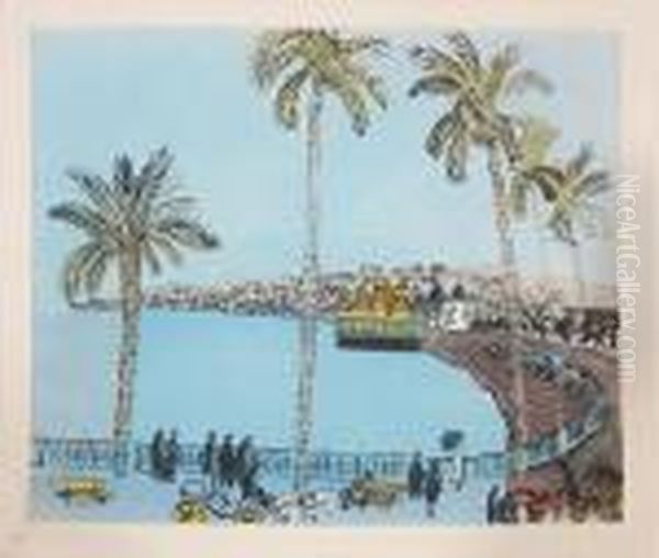 Le Plage De St.raphael Oil Painting by Raoul Dufy