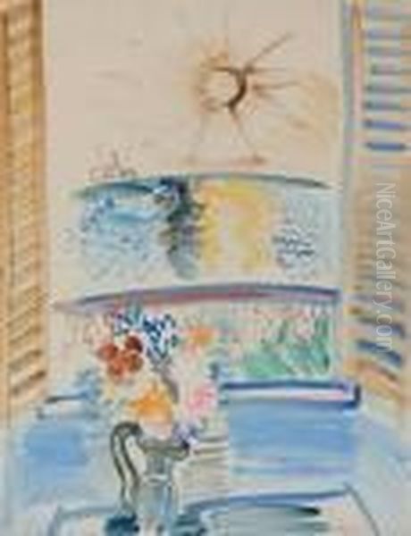 Fenetre Ouverte Sur La Mer Oil Painting by Raoul Dufy