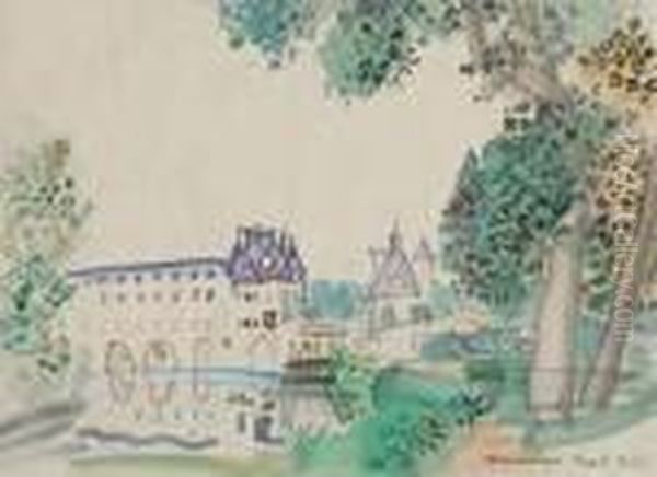 Le Chateau De Chenonceaux Oil Painting by Raoul Dufy