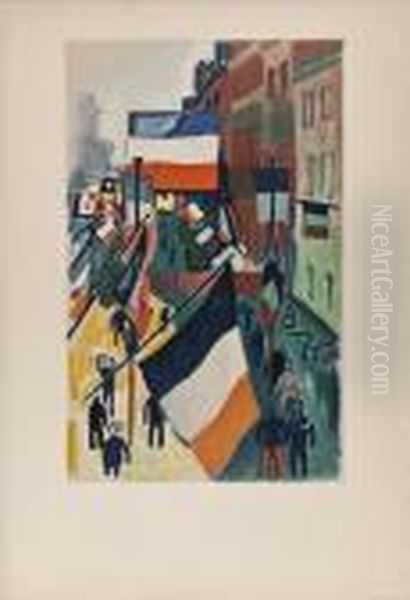 Harbour Scene Oil Painting by Raoul Dufy