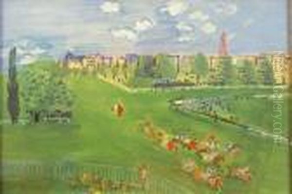 Le Champs De Courses Oil Painting by Raoul Dufy