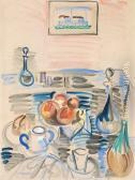 Le Dejeuner De Cassis Oil Painting by Raoul Dufy