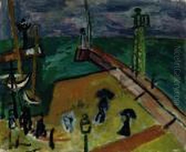 Vue Du Port, Sainte-adresse Oil Painting by Raoul Dufy