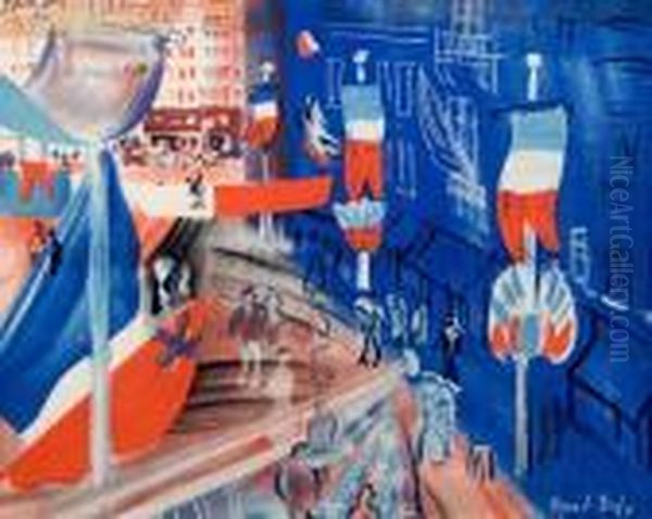 14 Juillet Oil Painting by Raoul Dufy