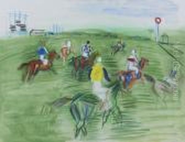 Canter Avant Le Depart Oil Painting by Raoul Dufy