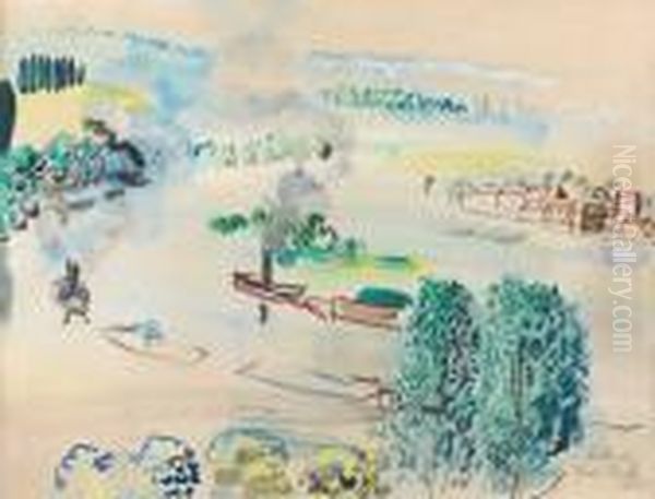 Vetheuil Oil Painting by Raoul Dufy